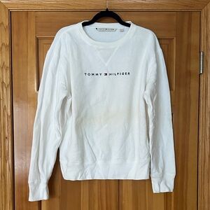 Tommy Hilfiger White Crewneck Sweatshirt